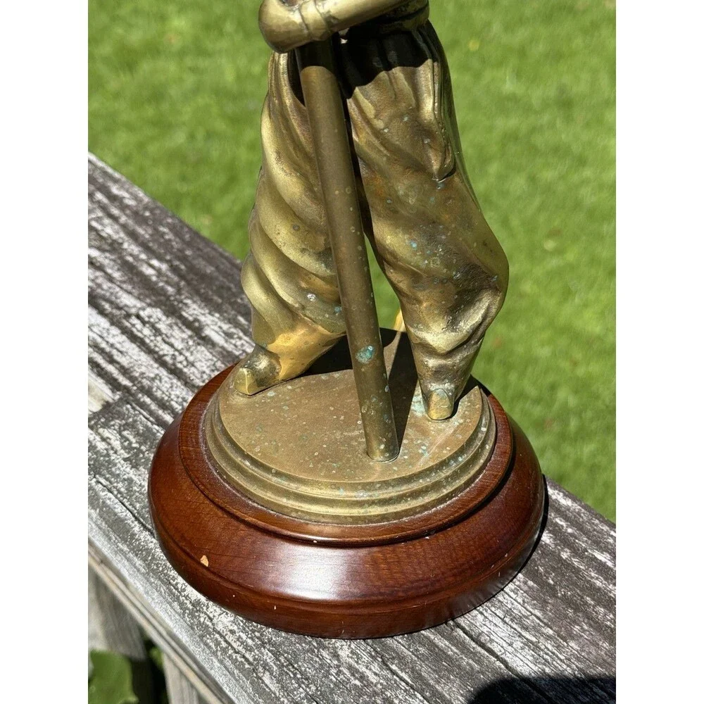 Rare Vintage BOMBAY Company Solid Brass Genie Arab Arabian Nights Table Lamp